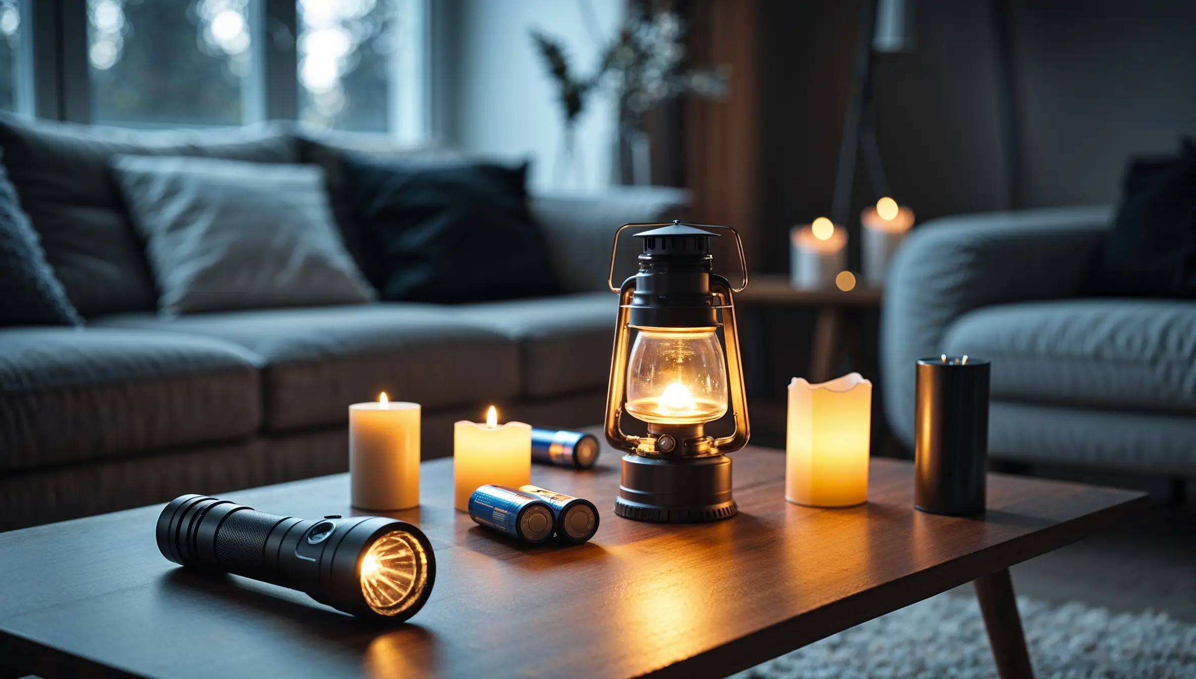 Nødbelysning: lykter, stearinlys og alternativer
